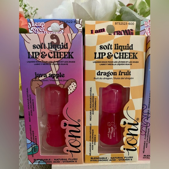 🆕🪷  IONI LIMITED EDITION  SOFT LIQUID “LIP & CHEEK” 3-PIECE SET BRAND NEW IN BOX - Picture 4 of 9